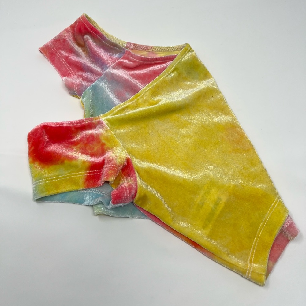 Tie Dye Crop Top Color Cropped Shirt Y2K Baby Tee Dyed Shirt Neon Bright Island - Picture 7 of 17